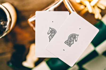 Knights V2 (White) Playing Cards