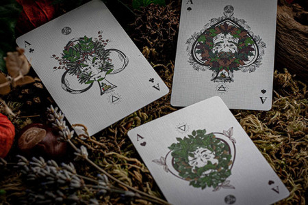 The Green Man Playing Cards (Autumn) by Jocu