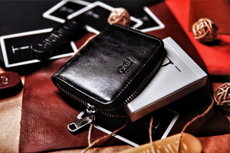 Zipper Playing Card Case (Simili-Cuir) by TCC