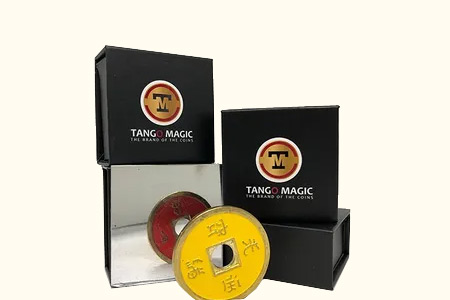 Moneda China Doble-Cara Amarilla/Roja (Talla 1 $) - mr tango