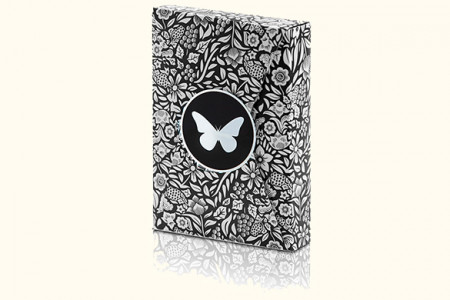 Limited Edition Butterfly Playing Cards (Black and Silver)