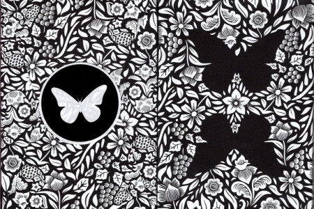 Limited Edition Butterfly Playing Cards (Black and White)