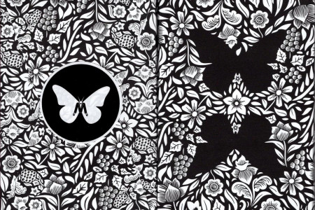 Limited Edition Butterfly Playing Cards (Black and White)