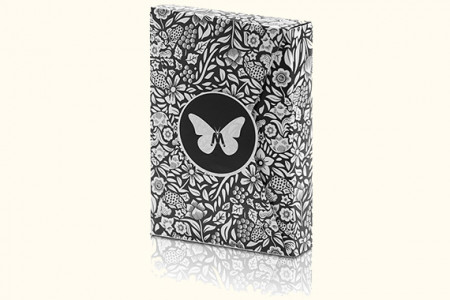 Limited Edition Butterfly Playing Cards (Black and White)