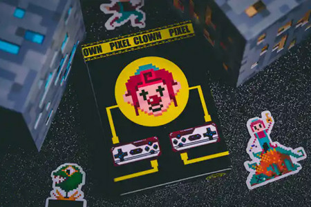 Pixel Clown Playing Cards