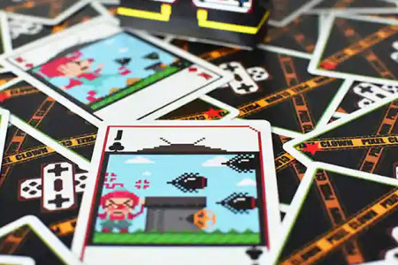 Pixel Clown Playing Cards