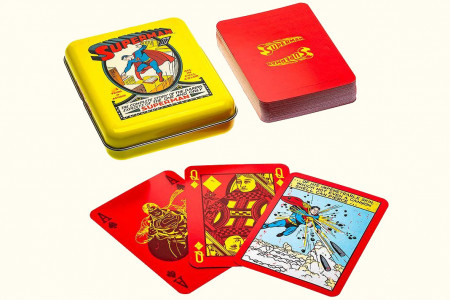 Superman Playing Cards no.1 - Tattoo Tin Boxes Display