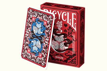 Bicycle Edo Karuta (Red) Playing Cards