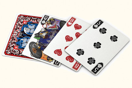 Bicycle Edo Karuta (Red) Playing Cards