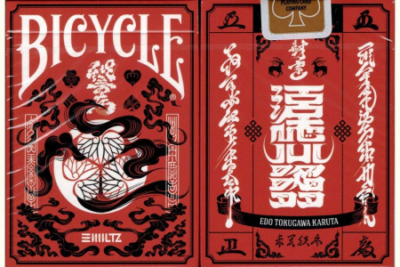 Bicycle Edo Karuta (Red) Playing Cards