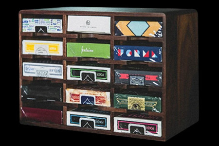 Wooden playing cards cabinet (15 Decks)