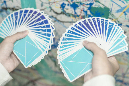 Flexible gradients Blue Playing Cards