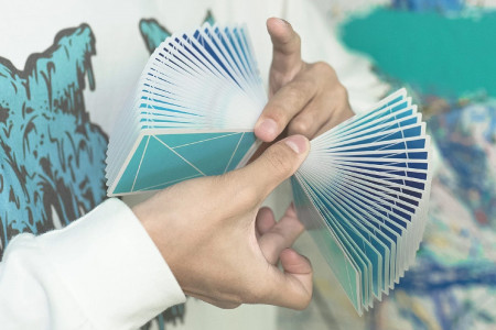 Flexible gradients Blue Playing Cards