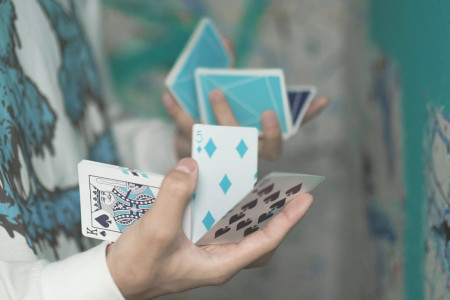 Flexible gradients Blue Playing Cards