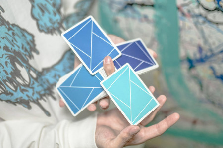 Flexible gradients Blue Playing Cards