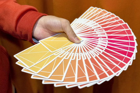 Flexible gradients Orange Playing Cards