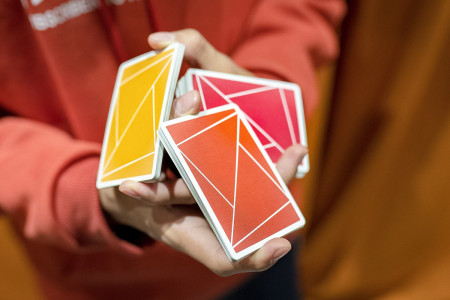 Flexible gradients Orange Playing Cards