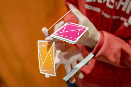 Flexible gradients Orange Playing Cards