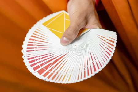 Flexible gradients Orange Playing Cards