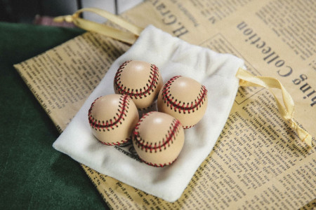 Bolas de Béisbol de cuero Set de 4 Mini-Bolas