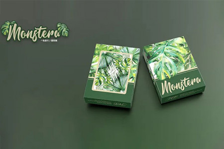 Monstera playing card