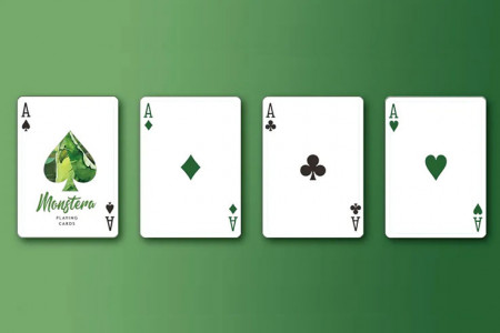 Monstera playing card