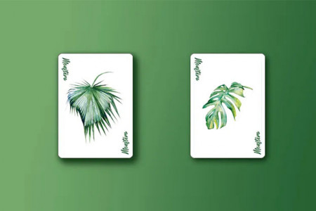 Monstera playing card