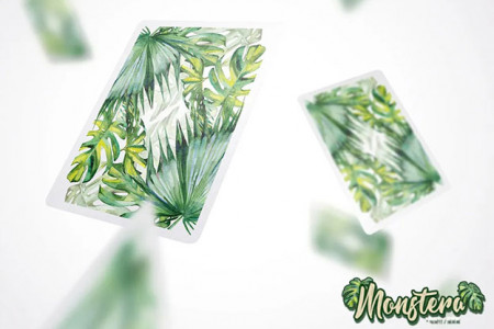 Monstera playing card