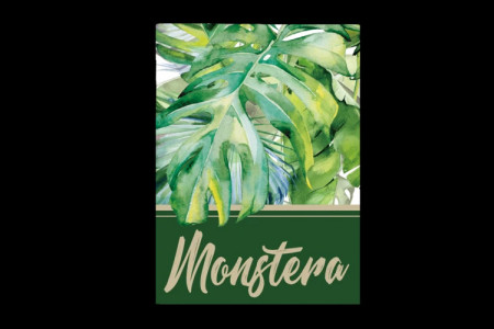 Monstera playing card