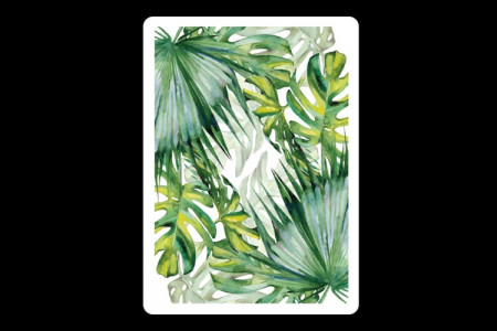 Monstera playing card