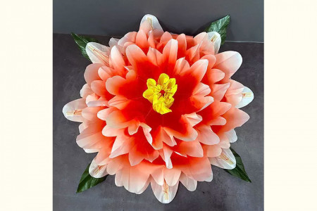 Fleur Peony à apparition - Dégradé de couleurs (30 cm)