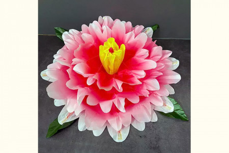 Fleur Peony à apparition - Dégradé de couleurs (30 cm)