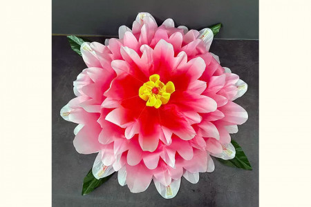 Fleur Peony à apparition - Dégradé de couleurs (47 cm)