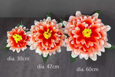 Fleur Peony à apparition - Dégradé de couleurs (60 cm)