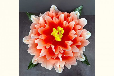 Fleur Peony à apparition - Dégradé de couleurs (80 cm)