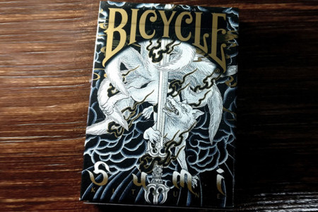 Bicycle Sumi Kitsune Myth Maker (blue) Playing Cards