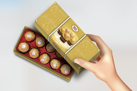 Caja de Bombones (Caja Oro - Ferrero)