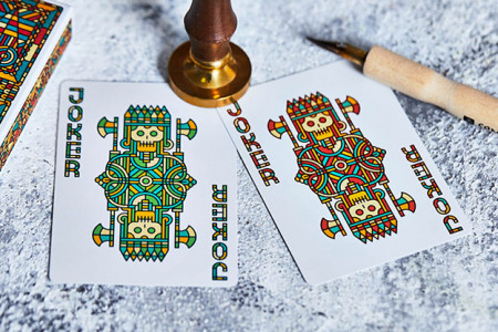 Bloodlines (Emerald Green) Playing Cards by Riffle Shuffle