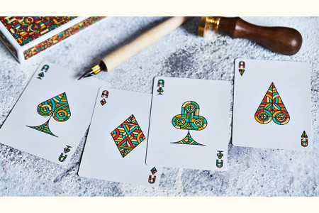 Bloodlines (Emerald Green) Playing Cards by Riffle Shuffle