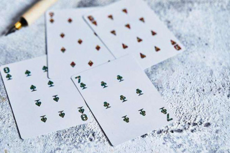 Bloodlines (Emerald Green) Playing Cards by Riffle Shuffle