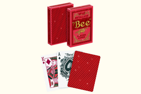 Baraja BEE Metal Luxe (Rojo)