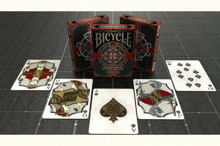 Bicycle Stronghold Crimson Playing Cards