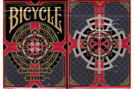 Bicycle Stronghold Crimson Playing Cards