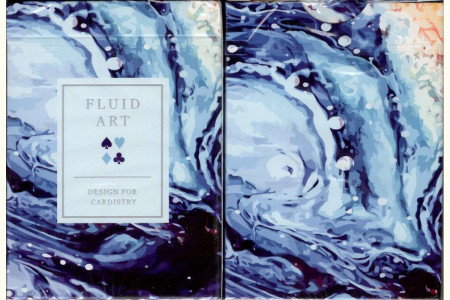 Baraja Fluid Art (Standard - Azul)