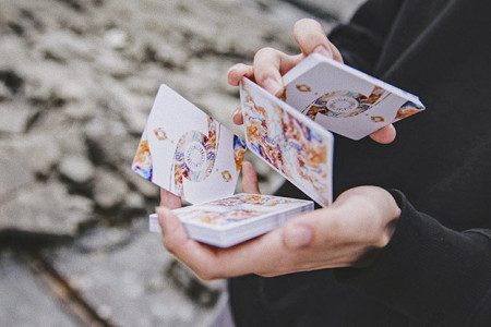 Fluid Art Deck (Cardistry - Orange)