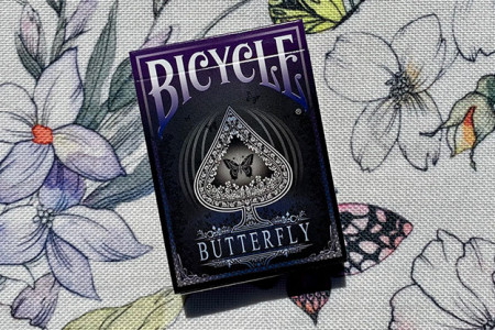 Jeu Bicycle Butterfly (Violet) Gilded