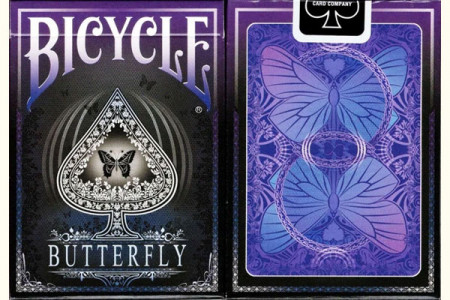 Jeu Bicycle Butterfly (Violet) Gilded