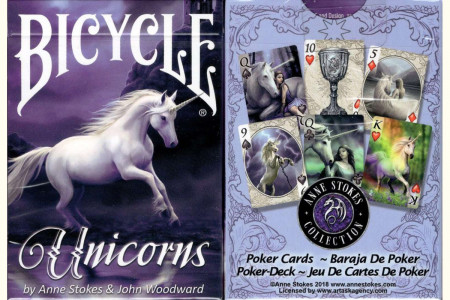 Baraja Bicycle Anne stokes Unicorns (Morada)