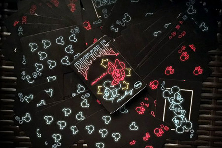 Bicycle Mickey Mouse Neon Playing Cards