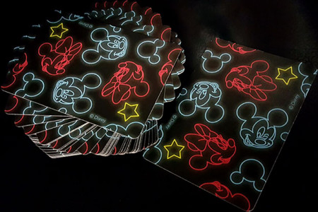 Jeu Bicycle Mickey Mouse Neon